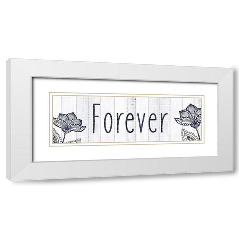 Always Love 6 White Modern Wood Framed Art Print with Double Matting by Kimberly, Allen