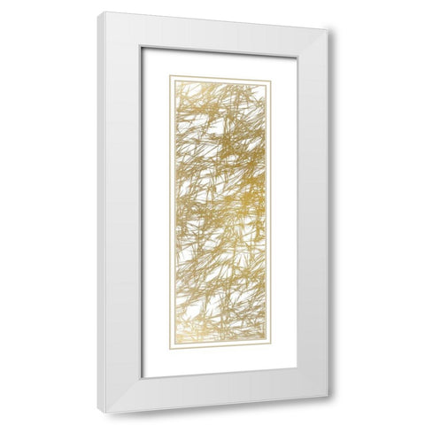 Cross Hatched 1 White Modern Wood Framed Art Print with Double Matting by Kimberly, Allen