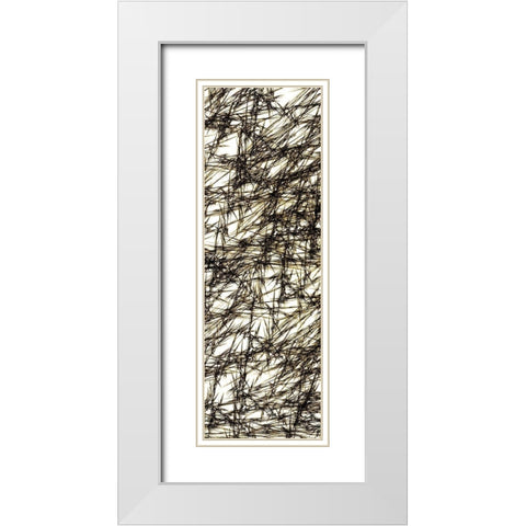 Cross Hatched 2 White Modern Wood Framed Art Print with Double Matting by Kimberly, Allen