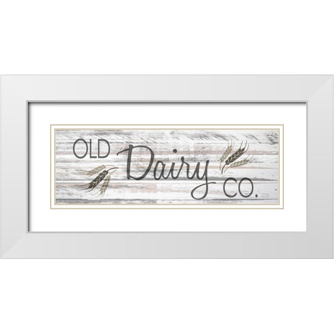 Old Dairy Co. White Modern Wood Framed Art Print with Double Matting by Allen, Kimberly