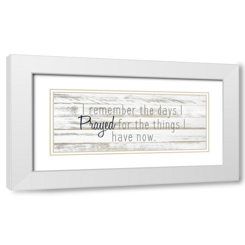Prayed White Modern Wood Framed Art Print with Double Matting by Kimberly, Allen