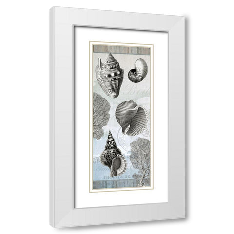 Seaside A White Modern Wood Framed Art Print with Double Matting by Kimberly, Allen