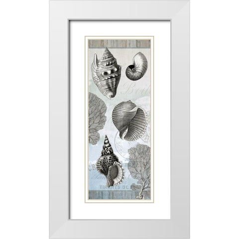 Seaside A White Modern Wood Framed Art Print with Double Matting by Kimberly, Allen