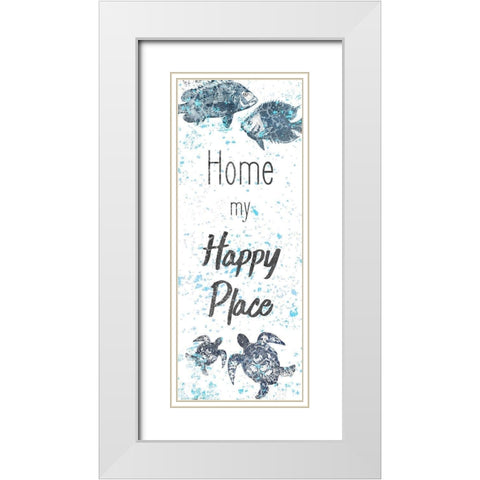 Spaltter Panel White Modern Wood Framed Art Print with Double Matting by Kimberly, Allen
