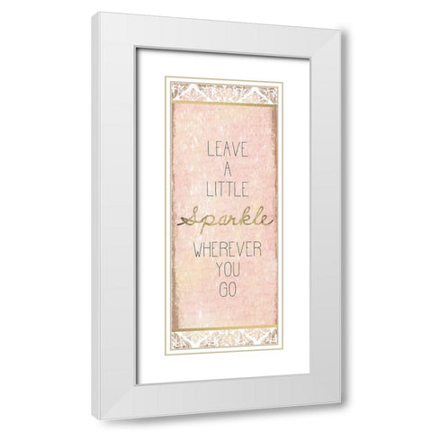 My First Love Panel White Modern Wood Framed Art Print with Double Matting by Kimberly, Allen
