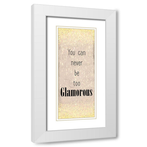 Glamour Panel White Modern Wood Framed Art Print with Double Matting by Kimberly, Allen