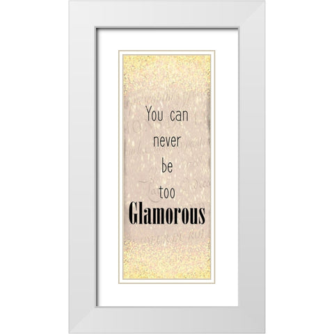 Glamour Panel White Modern Wood Framed Art Print with Double Matting by Kimberly, Allen