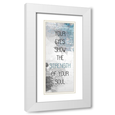 My Love Panel White Modern Wood Framed Art Print with Double Matting by Kimberly, Allen