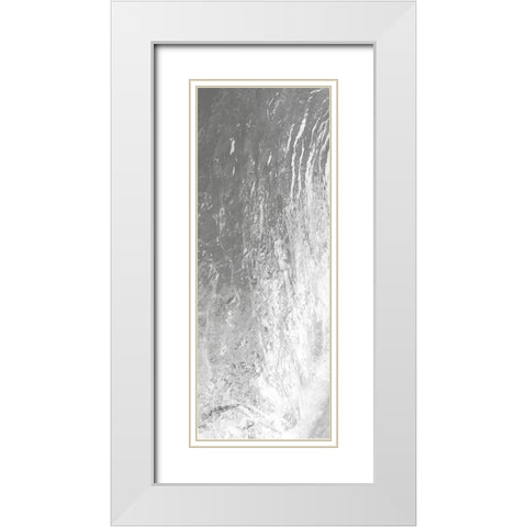 Silver Wash in the Wave 2 White Modern Wood Framed Art Print with Double Matting by Kimberly, Allen