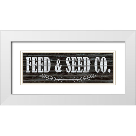 Feed and Seed Co White Modern Wood Framed Art Print with Double Matting by Kimberly, Allen