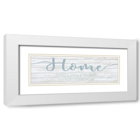 Home White Modern Wood Framed Art Print with Double Matting by Kimberly, Allen