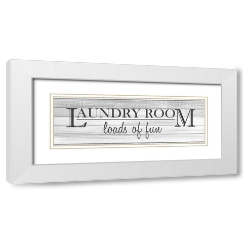 Loads of Fun White Modern Wood Framed Art Print with Double Matting by Kimberly, Allen