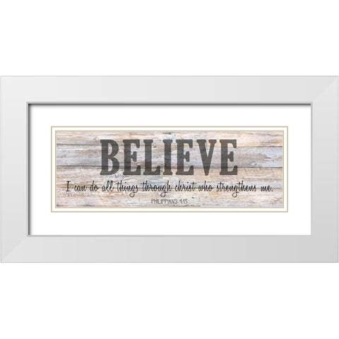 Verse Panel A White Modern Wood Framed Art Print with Double Matting by Kimberly, Allen