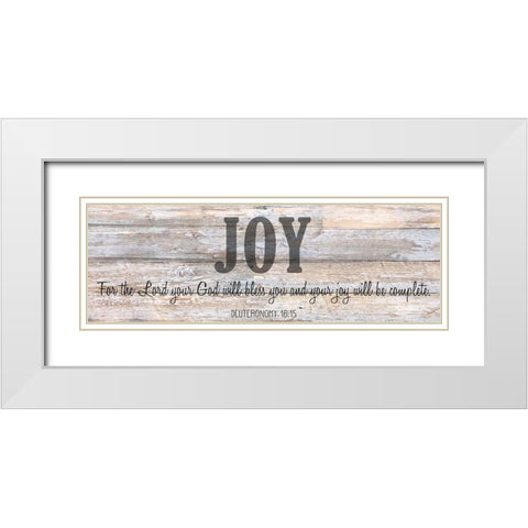 Verse Panel D White Modern Wood Framed Art Print with Double Matting by Kimberly, Allen