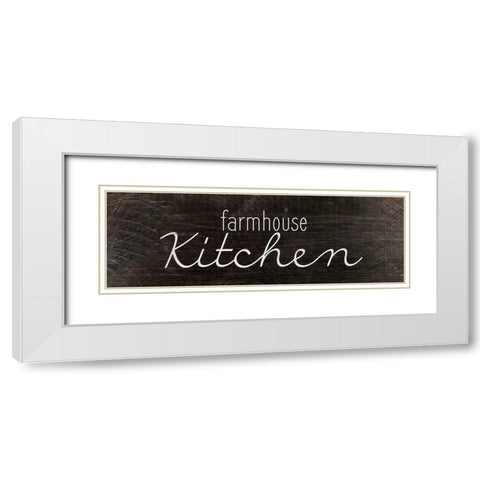 Farmhouse Kitchen White Modern Wood Framed Art Print with Double Matting by Kimberly, Allen