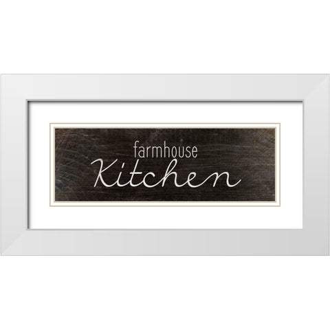 Farmhouse Kitchen White Modern Wood Framed Art Print with Double Matting by Kimberly, Allen