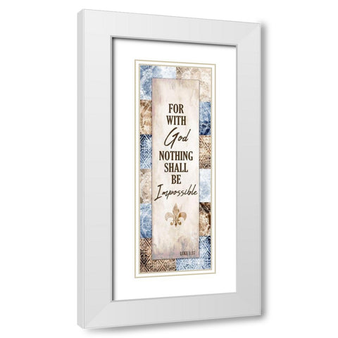 Nothing White Modern Wood Framed Art Print with Double Matting by Kimberly, Allen