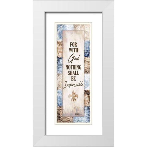 Nothing White Modern Wood Framed Art Print with Double Matting by Kimberly, Allen
