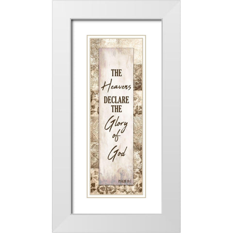 The Heavens White Modern Wood Framed Art Print with Double Matting by Kimberly, Allen