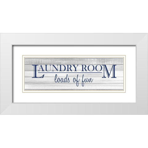 Loads of Fun v2 White Modern Wood Framed Art Print with Double Matting by Kimberly, Allen