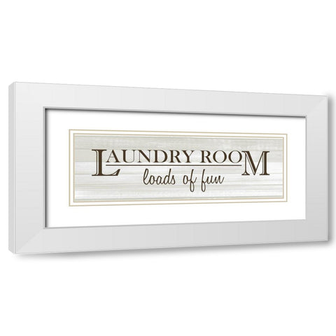 Loads of Fun v3 White Modern Wood Framed Art Print with Double Matting by Kimberly, Allen