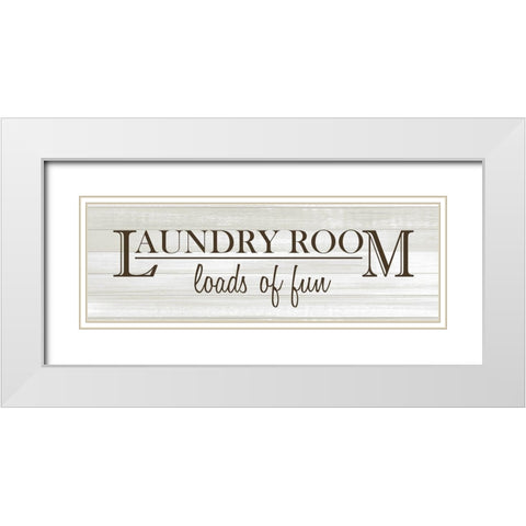 Loads of Fun v3 White Modern Wood Framed Art Print with Double Matting by Kimberly, Allen