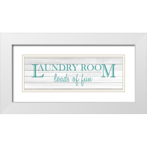 Loads of Fun v4 White Modern Wood Framed Art Print with Double Matting by Kimberly, Allen