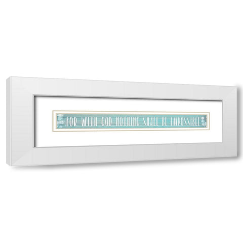 Impossible White Modern Wood Framed Art Print with Double Matting by Kimberly, Allen