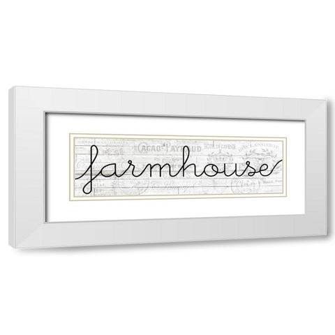 Farmhouse White Modern Wood Framed Art Print with Double Matting by Kimberly, Allen