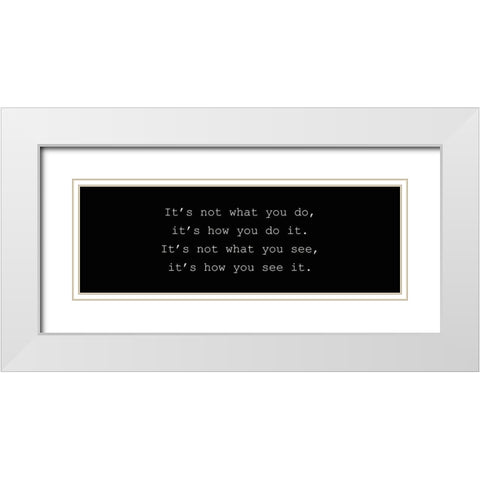 How You White Modern Wood Framed Art Print with Double Matting by Kimberly, Allen