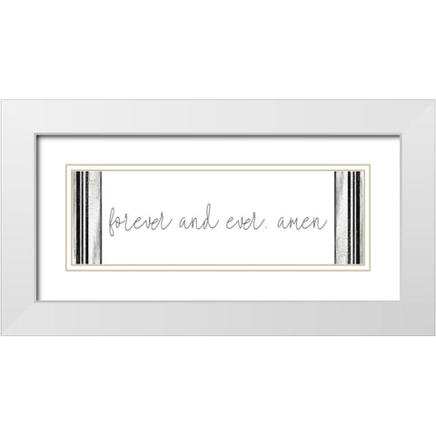 Forever and Ever White Modern Wood Framed Art Print with Double Matting by Kimberly, Allen