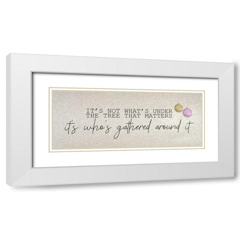 Christmas Romance 7 White Modern Wood Framed Art Print with Double Matting by Kimberly, Allen