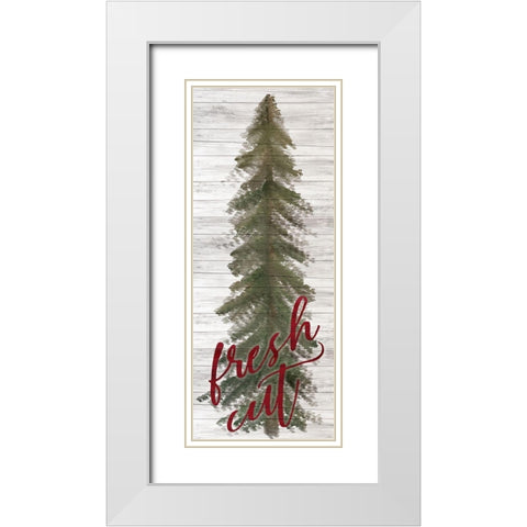 Farmhouse Christmas 9 White Modern Wood Framed Art Print with Double Matting by Kimberly, Allen