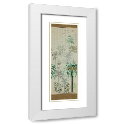 Palm Dreams White Modern Wood Framed Art Print with Double Matting by Kimberly, Allen
