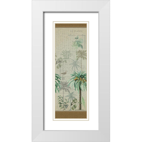 Palm Dreams White Modern Wood Framed Art Print with Double Matting by Kimberly, Allen