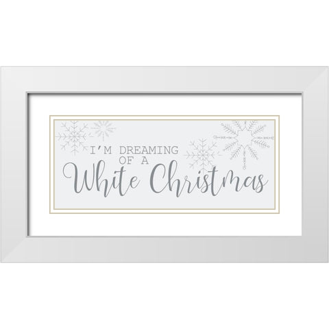 Im Dreaming White Modern Wood Framed Art Print with Double Matting by Kimberly, Allen