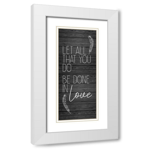 Be Still and Know 2 White Modern Wood Framed Art Print with Double Matting by Kimberly, Allen