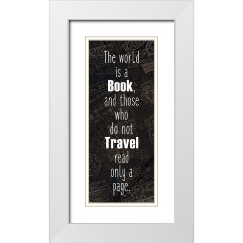 Wander 1 White Modern Wood Framed Art Print with Double Matting by Kimberly, Allen