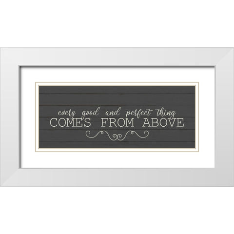 Comes From Above White Modern Wood Framed Art Print with Double Matting by Kimberly, Allen