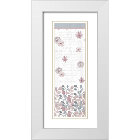 Wildflower Hope White Modern Wood Framed Art Print with Double Matting by Kimberly, Allen