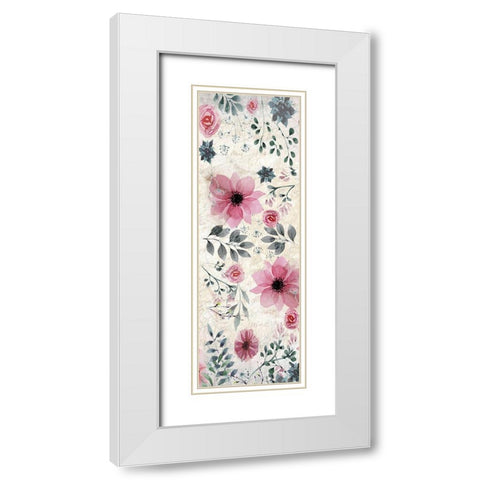 Blooming Dreams Panel White Modern Wood Framed Art Print with Double Matting by Kimberly, Allen