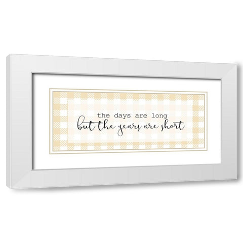 The Days and Years White Modern Wood Framed Art Print with Double Matting by Kimberly, Allen