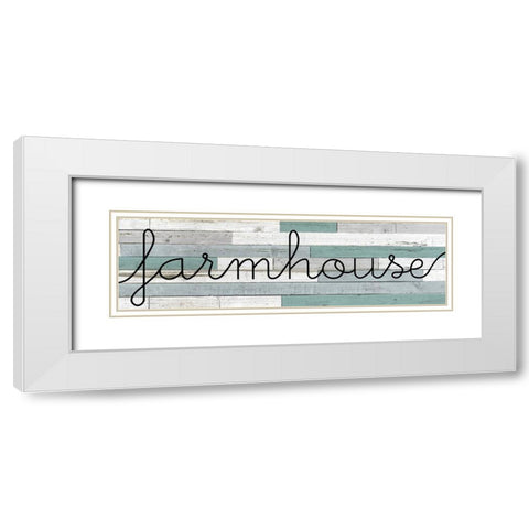 Farmhouse Panel White Modern Wood Framed Art Print with Double Matting by Kimberly, Allen
