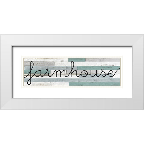 Farmhouse Panel White Modern Wood Framed Art Print with Double Matting by Kimberly, Allen