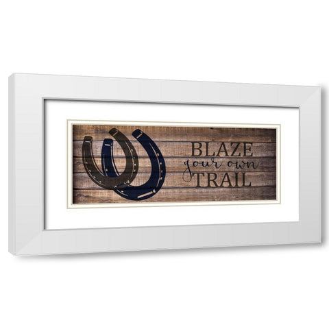 Blaze Your Own v2 White Modern Wood Framed Art Print with Double Matting by Kimberly, Allen