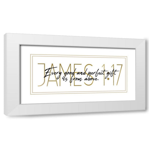 Every Good and Perfect Panel White Modern Wood Framed Art Print with Double Matting by Kimberly, Allen