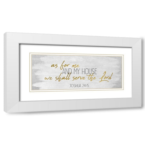 My House Panel White Modern Wood Framed Art Print with Double Matting by Kimberly, Allen