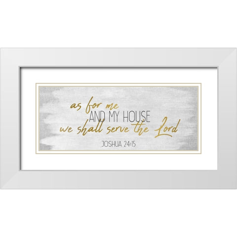 My House Panel White Modern Wood Framed Art Print with Double Matting by Kimberly, Allen