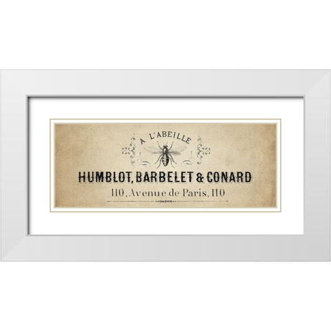 La Beille White Modern Wood Framed Art Print with Double Matting by Kimberly, Allen