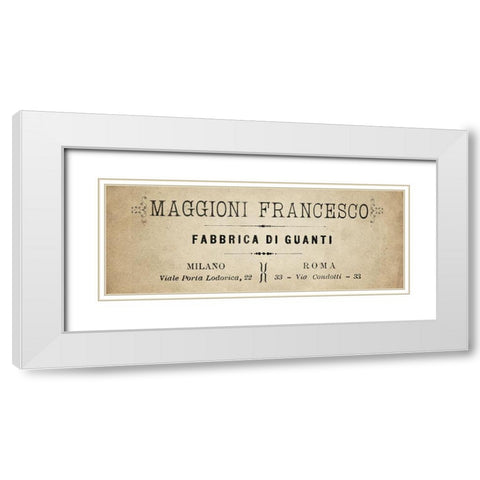 Maggioni White Modern Wood Framed Art Print with Double Matting by Kimberly, Allen